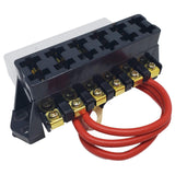 Fuse Block, 6 Circuit, 10 AWG Lead