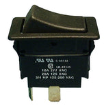 Heavy Duty Rocker Switch On/Off SPST 20A-125V .250