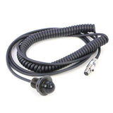 Hole Mount Steering Wheel Push to Talk Cable (PTT) with Coil Cord for Intercoms - We-Supply