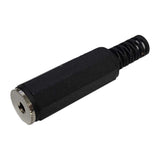 Inline 2.5mm Mono Jack, Plastic Housing