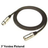 Instrument Cable: XLR Male to XLR Female, 10 ft