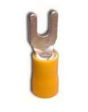 Insulated Crimps 12-10AWG: #6 Fork, 8 pack