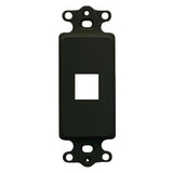 Keystone Insert, 1 Port, Black - We-Supply