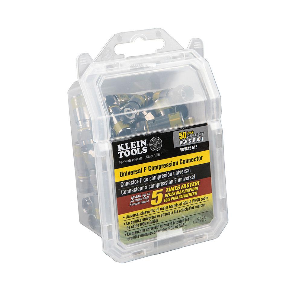 Klein Compression F Type Male: RG6, RG6Q - We-Supply
