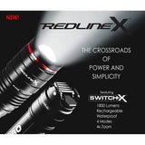 LED Flashlight, Redline X, Rechargable, 1800 Lumen - We-Supply