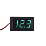 LED Panel Meter, 0-30VDC, 2 Wire, Green