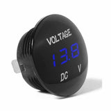 LED Panel Meter: 12-24VDC, Hole Mount, Blue - We-Supply