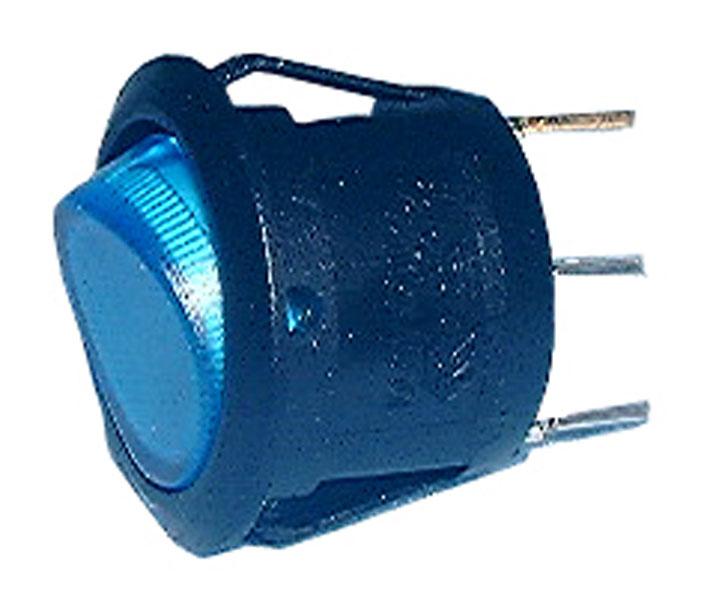 Lighted Rocker Switch: On/Off, Snap Mount, 12V Blue – Willy's Electronics