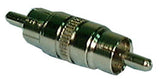 Metal Inline Adaptor: RCA Male to RCA Male