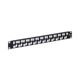 Modular Keystone Blank Patch Panel, 24 Port