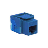 Modular Cat5e EZ RJ45 Keystone Jack, Blue