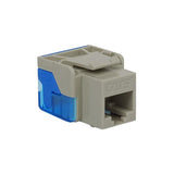 Modular Cat5e EZ RJ45 Keystone Jack, Gray