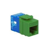 Modular Cat5e HD RJ-45 Jack, Green - We-Supply