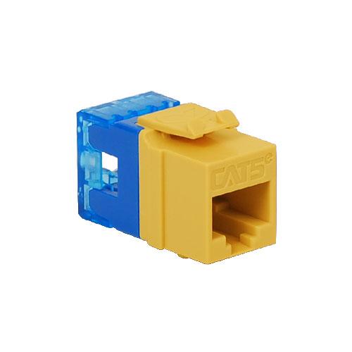 Modular Cat5e HD RJ-45 Keystone Jack, Yellow – Willy's Electronics