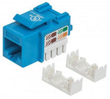 Modular Cat5e RJ-45 Jack, Blue