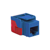 Modular Cat6 EZ RJ-45 Keystone Jack, Blue