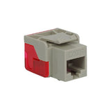 Modular Cat6 EZ RJ-45 Jack, Gray - We-Supply