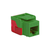 Modular Cat6 EZ RJ-45 Keystone Jack, Green