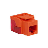 Modular Cat6 EZ RJ-45 Keystone Jack, Orange