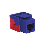 Modular Cat6 EZ RJ-45 Keystone Jack, Purple