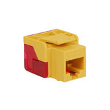 Modular Cat6 EZ RJ-45 Jack, Yellow - We-Supply