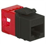 Modular Cat6 HD RJ-45 Keystone Jack, Black