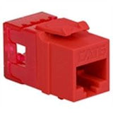 Modular Cat6 HD RJ-45 Jack, Red - We-Supply