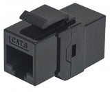 Modular Cat6 RJ-45 Coupler, Black