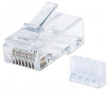 Modular Cat6 RJ-45 Plugs + Liners, 90 pack