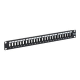 Modular Keystone Blank Patch Panel, 24 Port