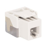 Modular RJ-11 EZ Voice Jack, White - We-Supply