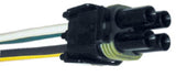 Multi-Pin Weather-Pak Connector: 4 Conductor Female Square