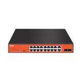 Network Switch, PoE, 16+2 Port, 200W