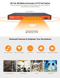 Network Switch, PoE, 24+2 Port, 250W - We-Supply