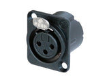 Neutrik DLX Series XLR: Female 3 Pin Chassis Mount - We-Supply