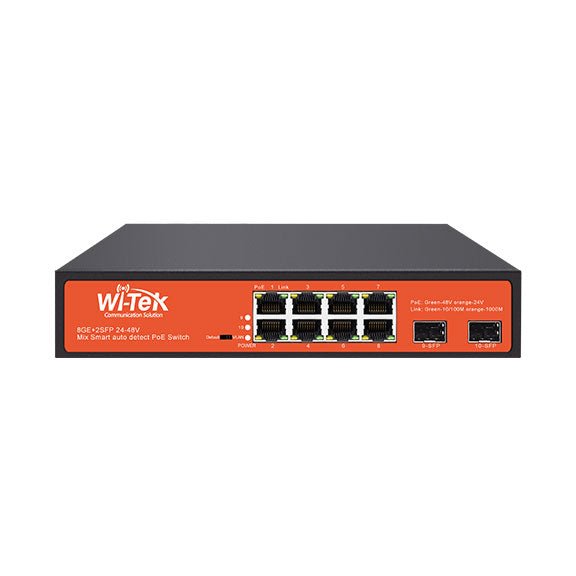 Network Switch, PoE, 24V & 48V, 8 Port – Willy's Electronics