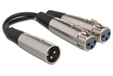 Pro Mic Y Cable, (2) Female to (1) Male, 6