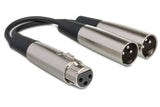 Pro Mic Y Cable, (2) Male to (1) Female, 6