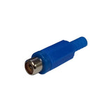 RCA Female Inline Jack, Blue