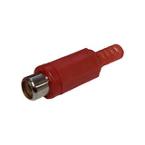 RCA Female Inline Jack, Red