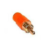 RCA Plug, Red Plastic Housing - We-Supply