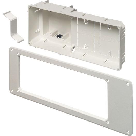 Recessed 2-Gang TV Box for Power and Low Voltage - We-Supply