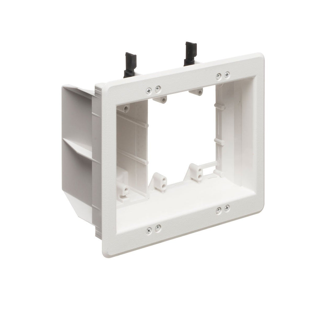 Recessed 3-Gang TV Box for Power and Low Voltage - We-Supply