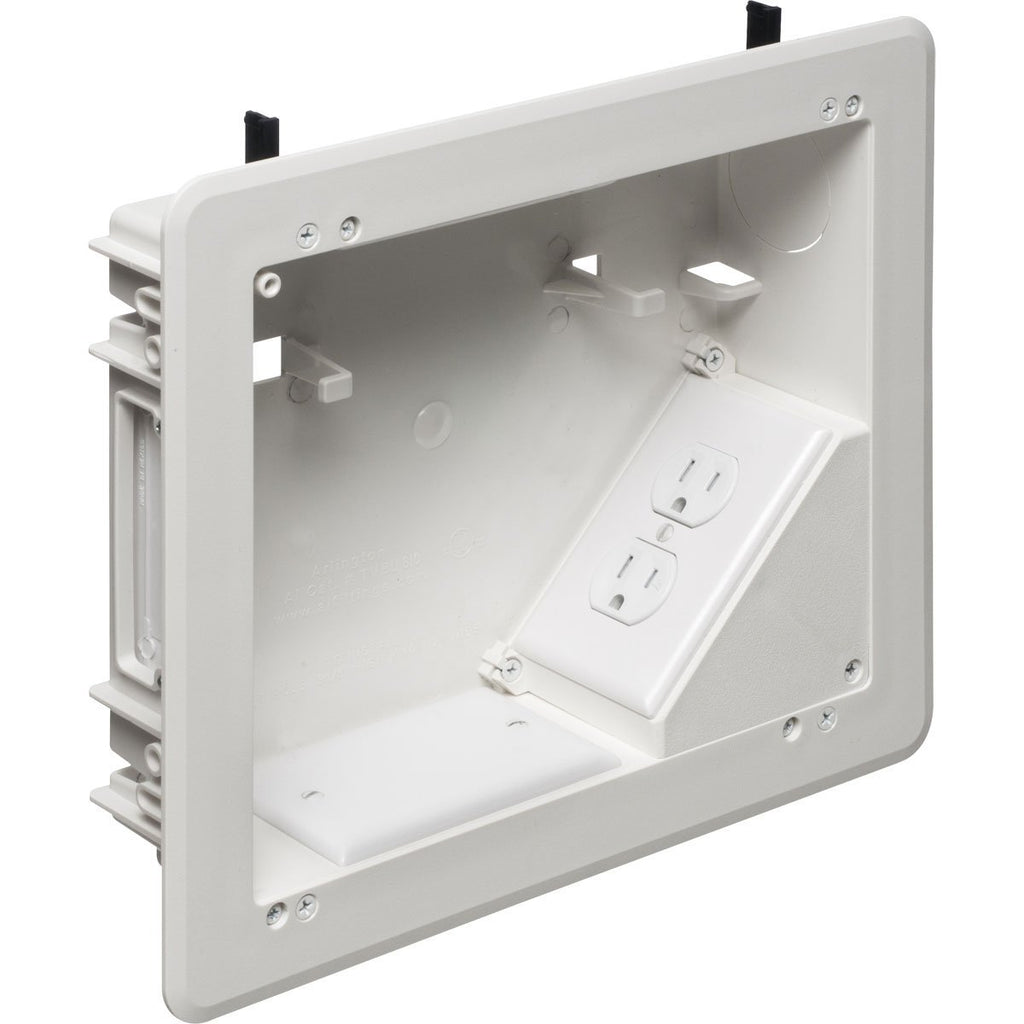 Recessed 8 x 10 TV Box for Power and Low Voltage - We-Supply