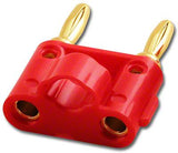 Red Dual Banana Plug, 18-14 AWG