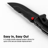 Replaceable Blade Drop Point Knife - We-Supply