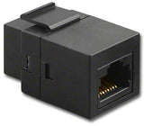 RJ45 Black FeedThru Cat6, Keystone Coupler - We-Supply
