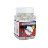 RJ45 Connectors, Pass Through, Cat 5 / 6, 100pk - We-Supply