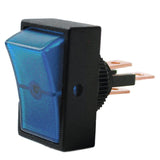 Round Hole Automotive Rocker Switch, Blue Light - We-Supply