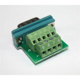 Serial DB9 Male Connector with Terminal Block, Panel Mount - We-Supply